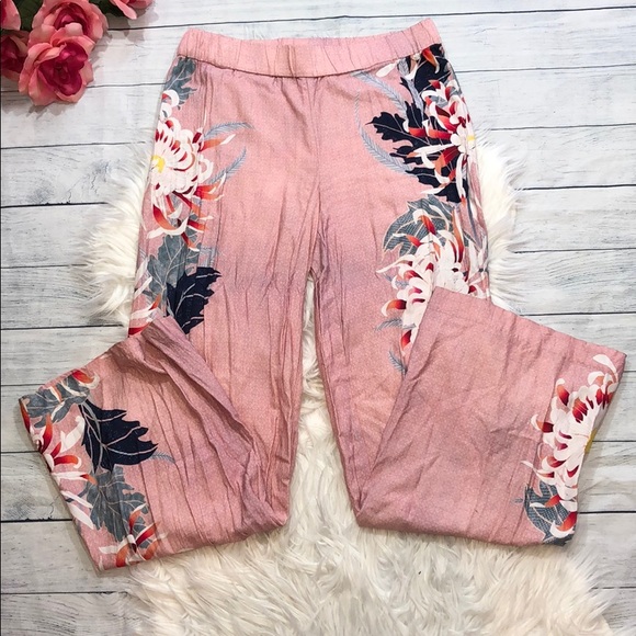 Adrienne Vittadini Pants - Adrienne Vittadini Tropical Floral Palazzo Pants